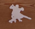 Figurine danseurs tango lg 6cm ep 3mm
