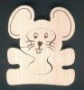 Puzzle bois Souris 3 pieces en Frene
