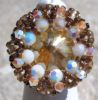 Golden white Europa ring