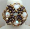 Bague Java Blanc & dor� en kit