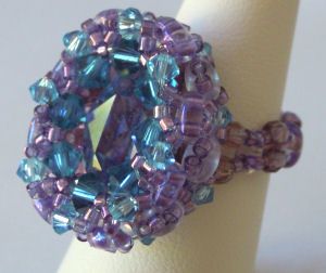 Lavender Europa bead ring