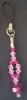 Bijou de portable perles Swarovski rose