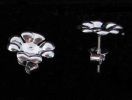 Boucles d'oreille fleur Argent 925