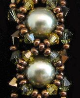 Khaki & bronze Oriane bracelet Kit