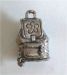 Breloque Sac � dos argent� 17 mm