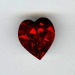 Cabochon coeur swarovski 11x10mm l.siam