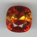 Cabochon swarovski carr� 12mm fire opal