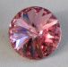 Cabochon swarovski rond 14mm light rose
