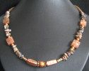 Collier Murano aux carrés cuivrés