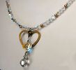 Collier pendentif Coeur Cristal
