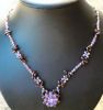 Collier Tinos Magatama Cassis