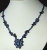 Collier Tinos Magatama Denim Blue
