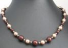 Collier Tout nacre Chocolat beige