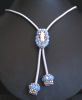 Collier Tubai Bleu opale