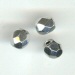 Facette 4mm argente x 20