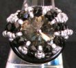 Kit bague strass sur anneau noir