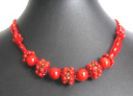 Kit collier au ruban Haranai Corail rouge