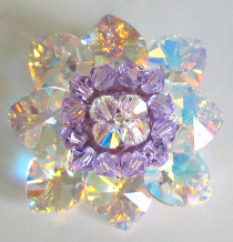Mauve Bermude bead ring kit
