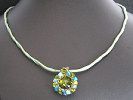 Pendentif Allen Pistache sur cordon