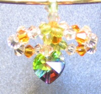 Pendentif petit coeur vert