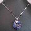 Pendentif  pampille Swarovski violet