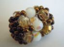 Perle perl�e Kappa Blanc & dor� en kit