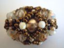 Perle perl�e Omega Blanc & dor� en kit