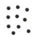 Swarovski 5810 3mm round Pearl Black x 20