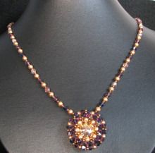 Plum golden latitude Necklace instructions