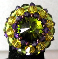 Shetland Olivine bead ring kit