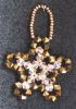 Golden crystal hanging Star