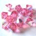 Toupie 4mm Rose AB x 12