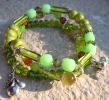 Trio de bracelets Vert Olive