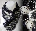 col frou-frou laine fait main