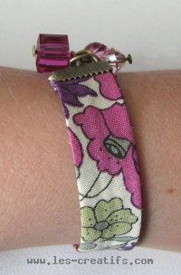 Bracelet Liberty coloris fuchsia