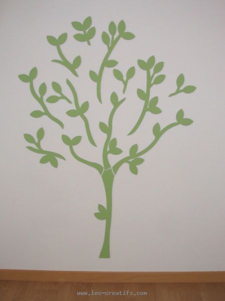 Montage de l'arbre sur le mur