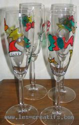 verres pour table de No�l