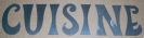 Lettres en m�tal CUISINE