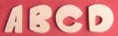 Lettre bois Mod�le CARTOON