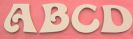 Lettres bois Mod�le ELFE