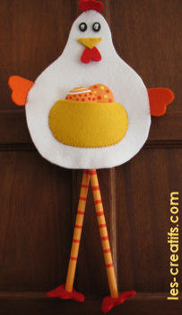 decoration cocotte de paques