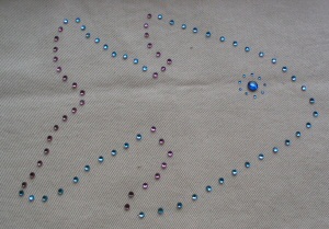 dessin en strass swarovski