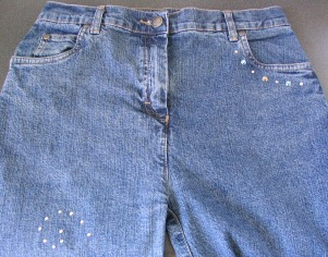 personnaliser un jean en strass
