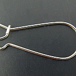 Support Boucle d'oreille Dormeuse 25mm N°06 x 10 Paires