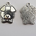 Breloque Cochon N°01 X 1 Pièce