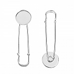 Support broche epingle cabochon rond 20 mm x 5 pièce
