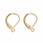 Support Boucle d'oreille Dormeuse N°16 Plaqué Or 14K