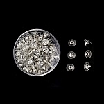 Lot de 100 embouts N°05 (soit 50 paires) poussoir pour boucle d'oreille.