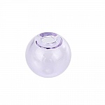 1 Boule en verre ronde à remplir de 12mm Violet