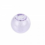 1 Boule en verre ronde à remplir de 20mm Violet